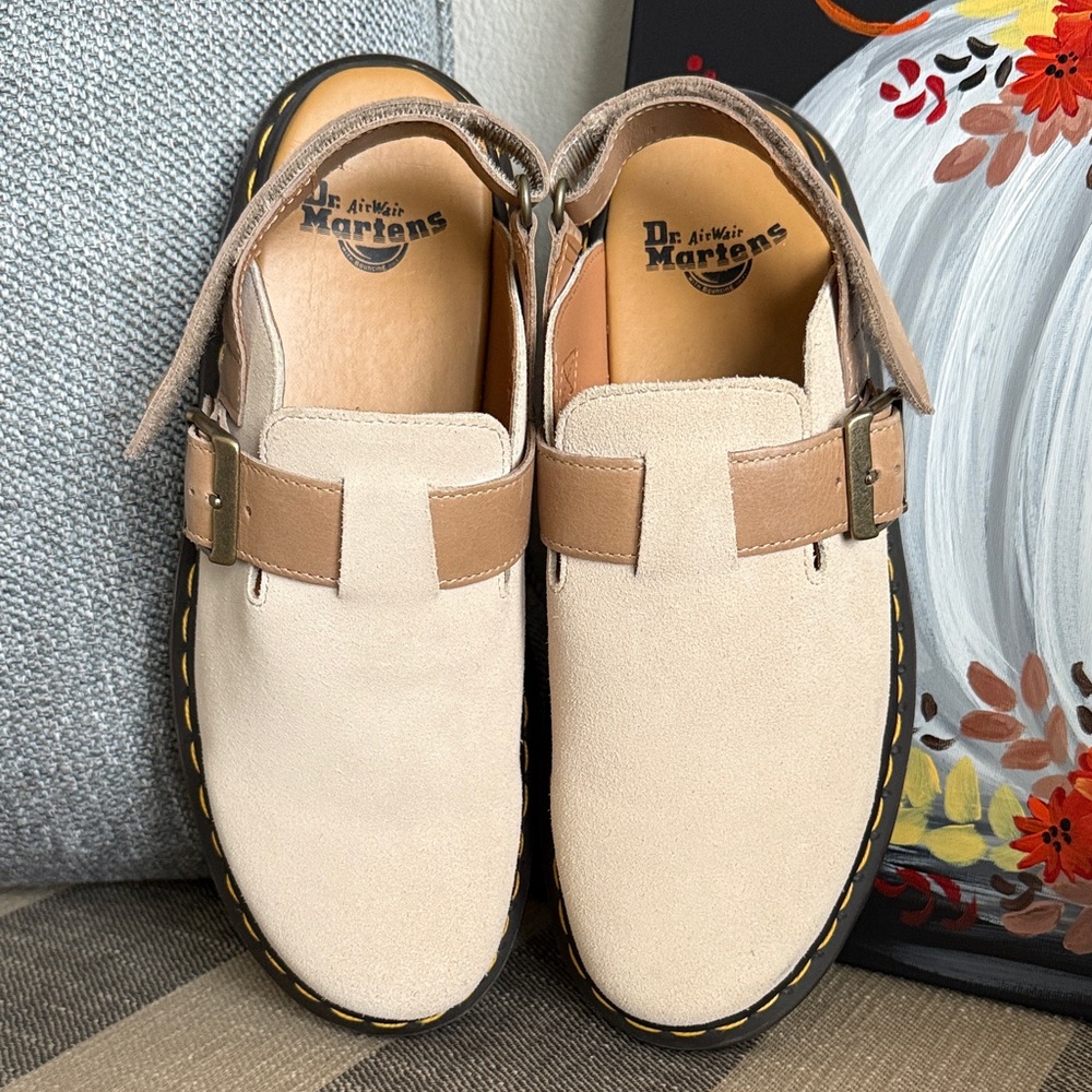 Dr. Martens Beige and Tan Women's Loafers